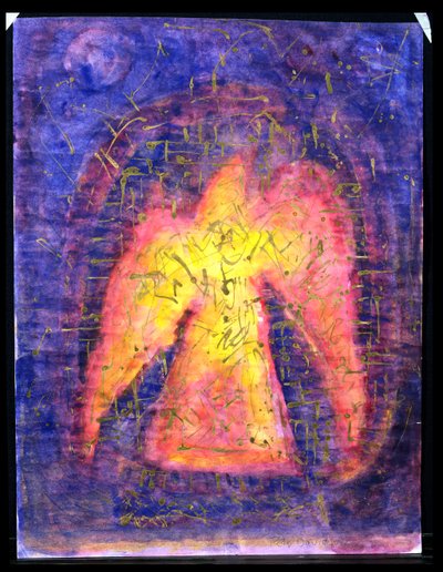 Golden Bird Rising ، 1992 (وسائط مختلطة على الورق) بواسطة بيتر ديفيدسون